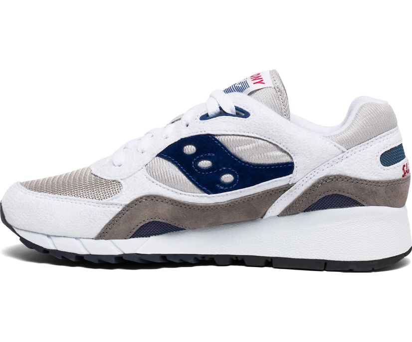 Women's Saucony Shadow 6000 Originals White / Grey / Navy | Singapore 071LISH